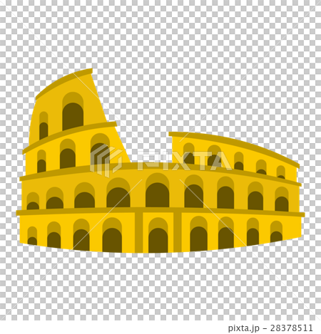 Coliseum icon, flat style Coliseum icon, flat style 28378511