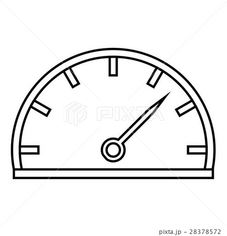 Speedometer icon, outline style Speedometer icon, outline style 28378572