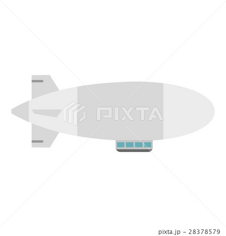 Airship icon, flat style 28378579