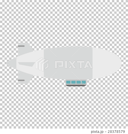 Airship icon, flat style 28378579