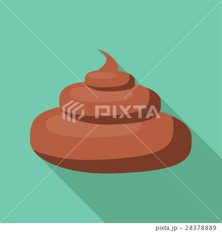 Turd icon, flat style 28378889