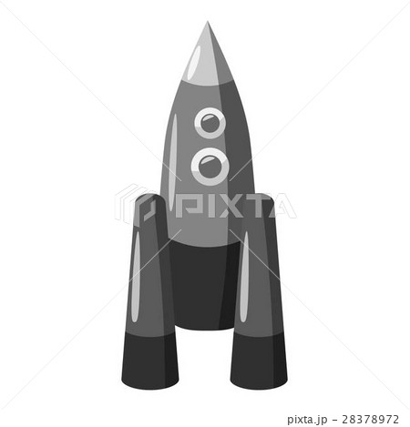 Rocket icon, gray monochrome style Rocket icon, gray monochrome style 28378972