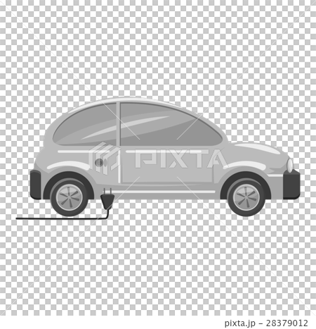 Electro car icon, gray monochrome style Electro car icon, gray monochrome style 28379012
