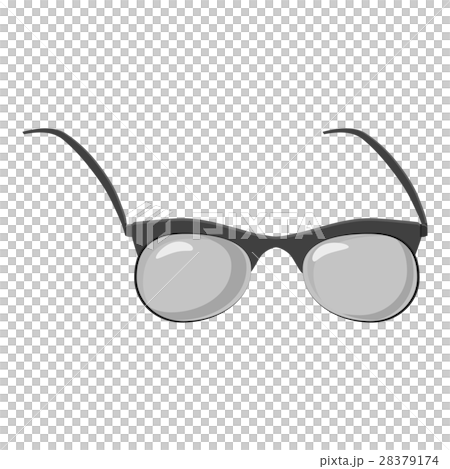 Glasses icon, gray monochrome style 28379174