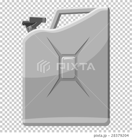 Flask for gasoline icon, gray monochrome style 28379204