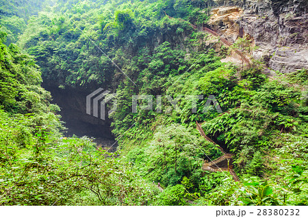Longshuixia Fissure Gorge in Wulong country, China 28380232