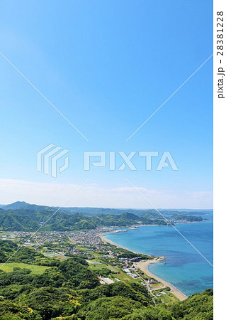千葉県　鋸山からの夏の房総半島 28381228