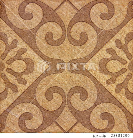 Decorative brown sandstone tile background Decorative brown sandstone tile background 28381296