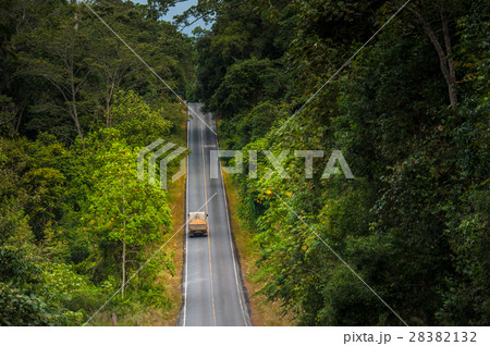 Country road to mountain of Thailand 28382132