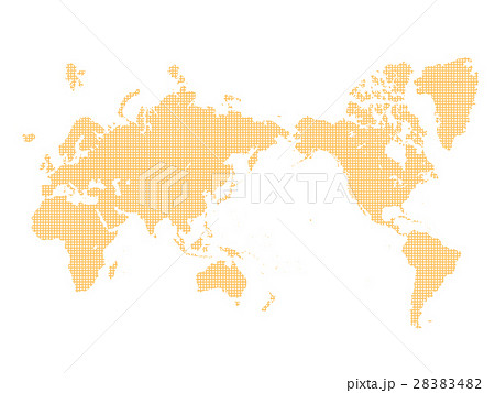 世界地図 グローバル 日本地図 点描 世界地図 グローバル 日本地図 点描 28383482