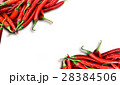 red chili peppers on white 28384506