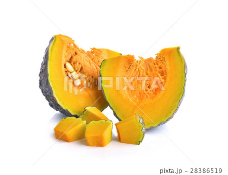 Green pumpkin  on white background 28386519