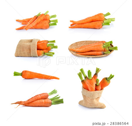 Carrot vegetable on white background 28386564