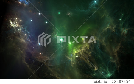 Dark radioactive nebula Dark radioactive nebula 28387254