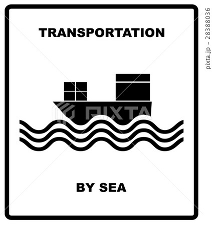cargo transportation by sea vector illustration.  cargo transportation by sea vector illustration.  28388036