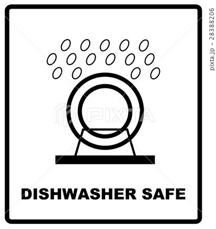 Dishwasher safe on top rack symbol isolated. Dishwasher safe sign isolated,  vector illustration. Symbol for use in package layout design. For use on c  Stock Vector Image & Art - Alamy