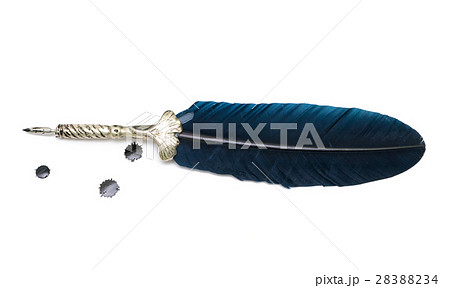 Pen and ink drops isolated on white background. Pen and ink drops isolated on white background. 28388234