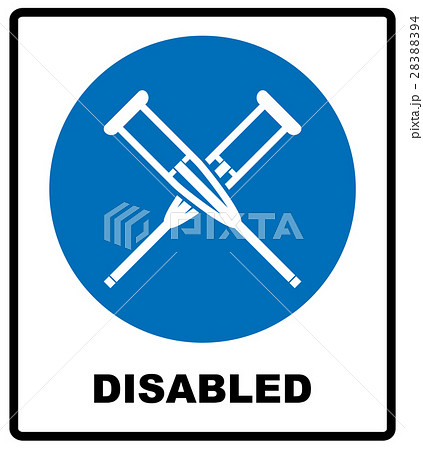 Health crutches icon flat.  28388394