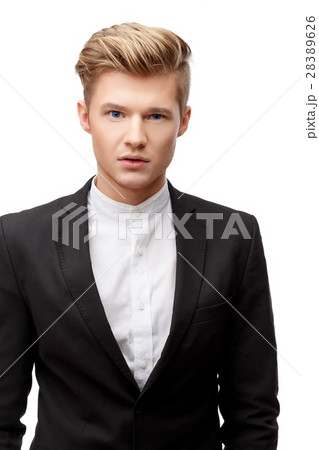 Portrait of a young handsome business man. Portrait of a young handsome business man. 28389626