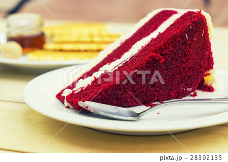 red velvet cake and waffle for chrismas eve red velvet cake and waffle for chrismas eve 28392135