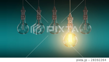 Light bulb lamps. 3D rendering Light bulb lamps. 3D rendering 28392264