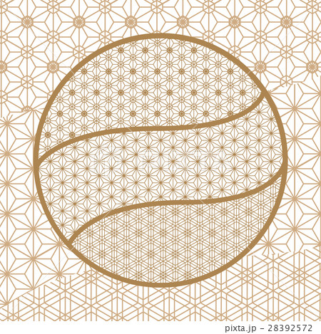 Japanese Gold background and pattern. Kumiko style Japanese Gold background and pattern. Kumiko style 28392572