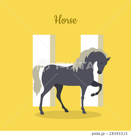 Animal Alphabet Concept in Flat Design 28393315