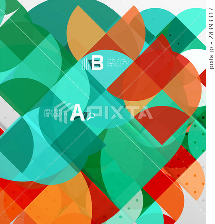 Minimalistic circle geometric abstract background 28393317