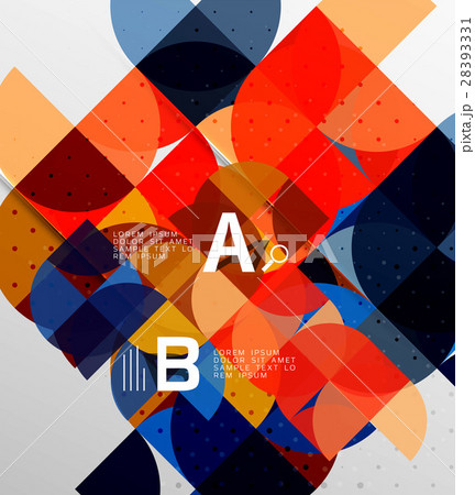 Minimalistic circle geometric abstract background 28393331