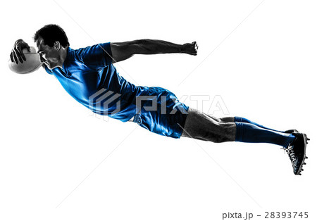 rugby man player silhouette isolated rugby man player silhouette isolated 28393745