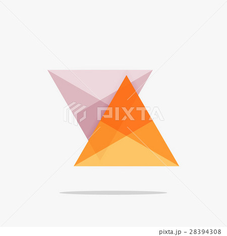 Blank triangle layout business template 28394308