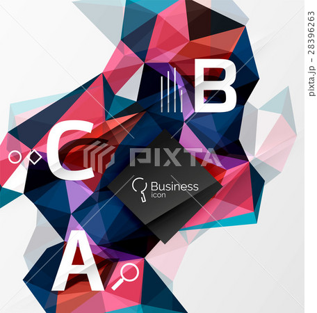 Mosaic low poly abstract background with Mosaic low poly abstract background with 28396263