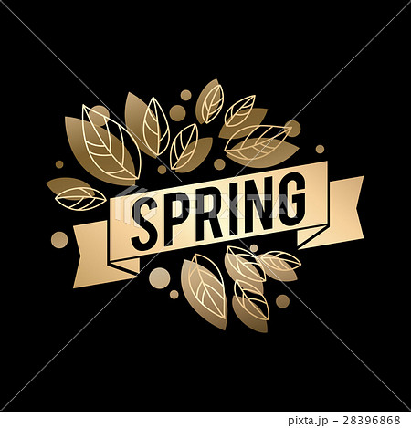 Golden spring design. Vector illustration. Big 28396868