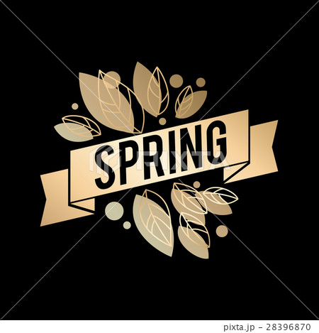 Golden spring design. Vector illustration. Big 28396870