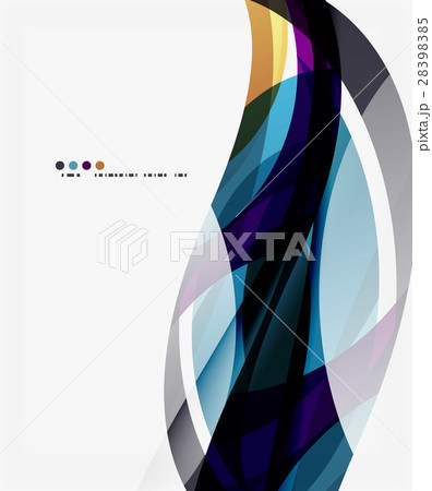 Colorful geometric wave abstract background 28398385