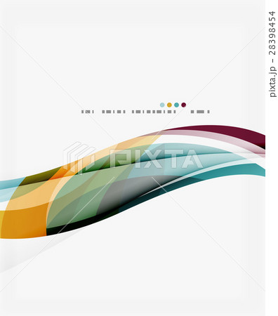 Modern geometric wavy shapes on light 28398454