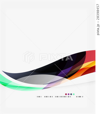 Modern geometric wavy shapes on light Modern geometric wavy shapes on light 28398457
