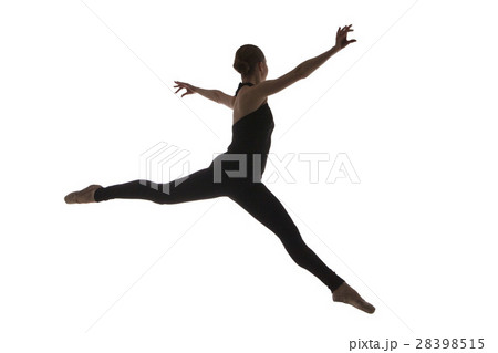 young modern ballet dancer isolated on white young modern ballet dancer isolated on white 28398515