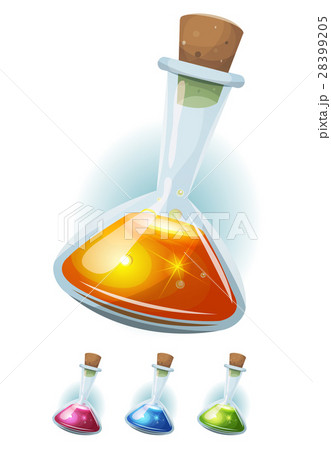 Magic Potion Flask With Elixir For Game Ui 28399205
