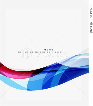 Colorful elegant wave creative layout 28399285