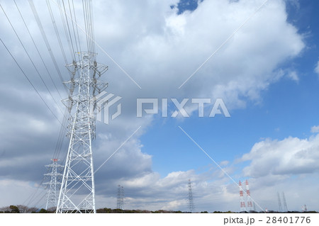 電力送電線 28401776