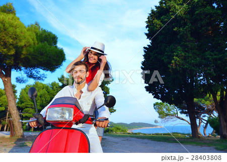 Beautiful young couple in love enjoying and having Beautiful young couple in love enjoying and having 28403808