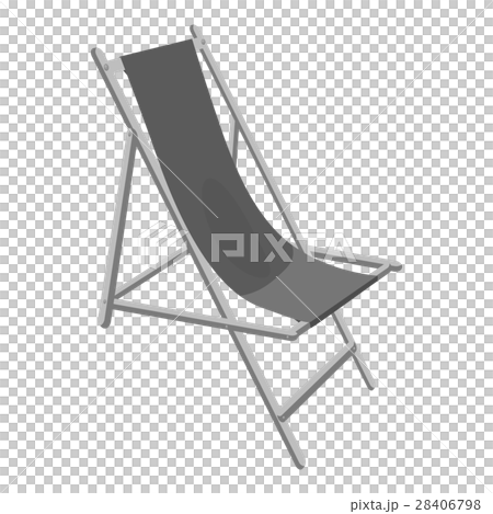 Lounger icon, gray monochrome style Lounger icon, gray monochrome style 28406798