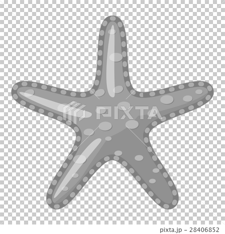 Starfish icon, gray monochrome style Starfish icon, gray monochrome style 28406852