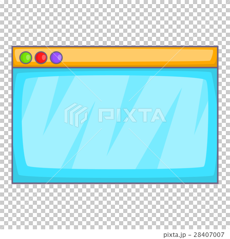 Browser window icon, cartoon style - Stock Illustration [28407007] - PIXTA
