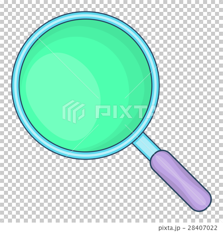 Magnifying glass icon, cartoon style Magnifying glass icon, cartoon style 28407022