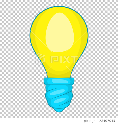 Lamp bulb icon, cartoon style 28407043