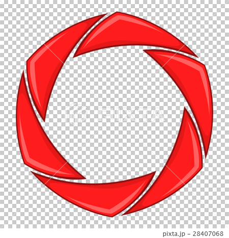 Red shutter icon, cartoon styleのイラスト素材 [28407068] - PIXTA
