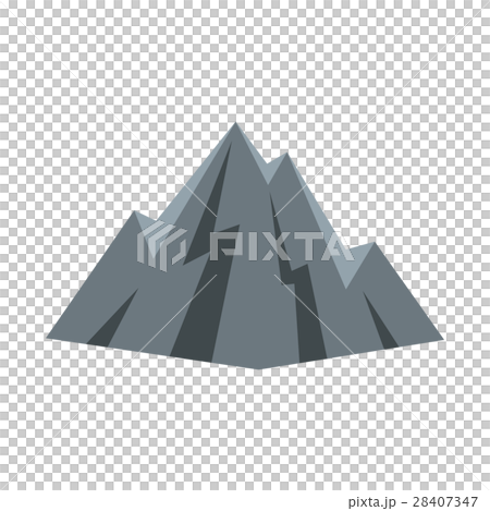 Rock icon, flat style Rock icon, flat style 28407347