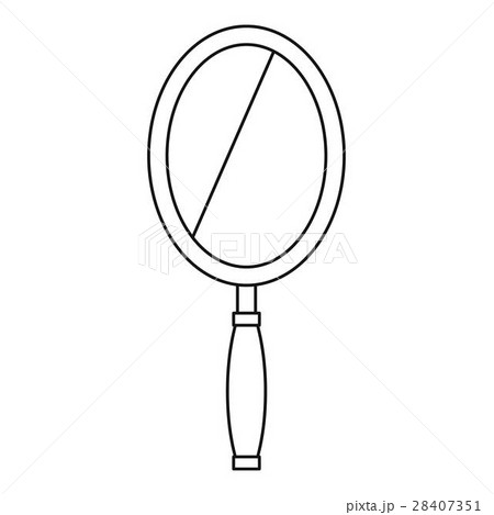 Mirror icon, outline style 28407351